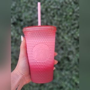 2022 Starbucks, Gradient Pink - Cold Drink Cup Diamond Studded Tumbler
